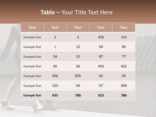 A Business Man And Woman Walking Down A Street PowerPoint Template