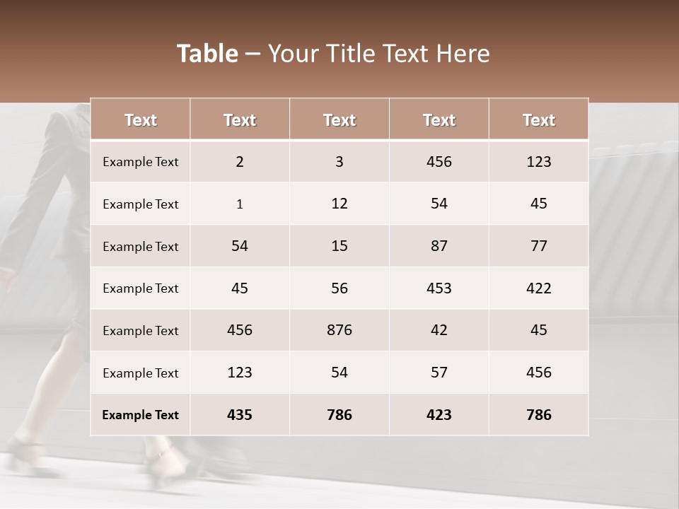 A Business Man And Woman Walking Down A Street PowerPoint Template