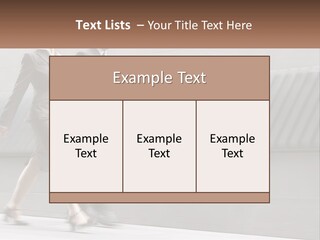 A Business Man And Woman Walking Down A Street PowerPoint Template