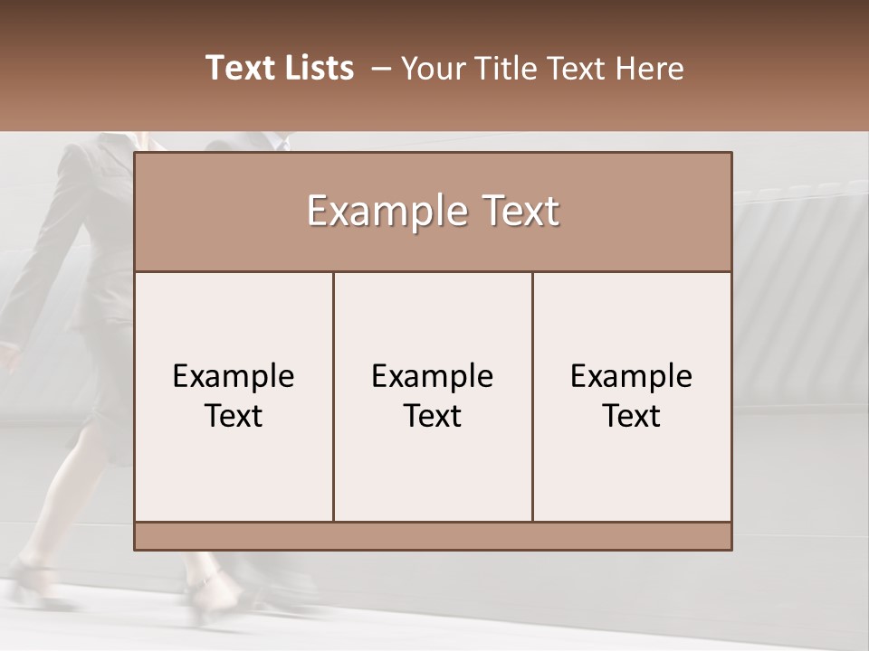 A Business Man And Woman Walking Down A Street PowerPoint Template