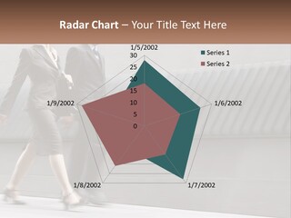 A Business Man And Woman Walking Down A Street PowerPoint Template