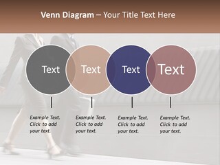 A Business Man And Woman Walking Down A Street PowerPoint Template