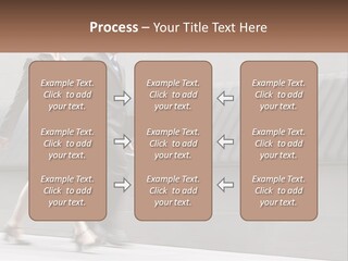 A Business Man And Woman Walking Down A Street PowerPoint Template