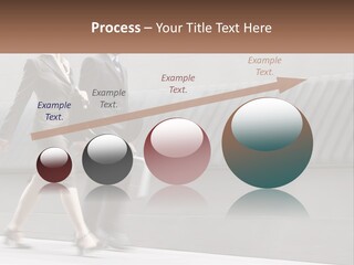 A Business Man And Woman Walking Down A Street PowerPoint Template