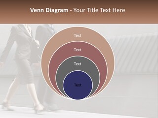 A Business Man And Woman Walking Down A Street PowerPoint Template