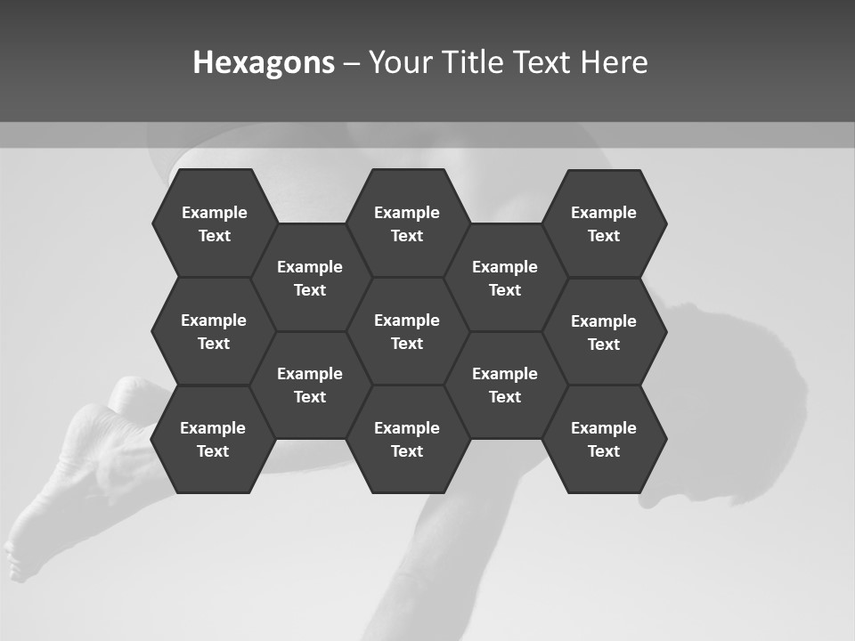 A Man Doing A Yoga Pose In A Black And White Photo PowerPoint Template