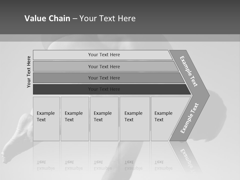 A Man Doing A Yoga Pose In A Black And White Photo PowerPoint Template