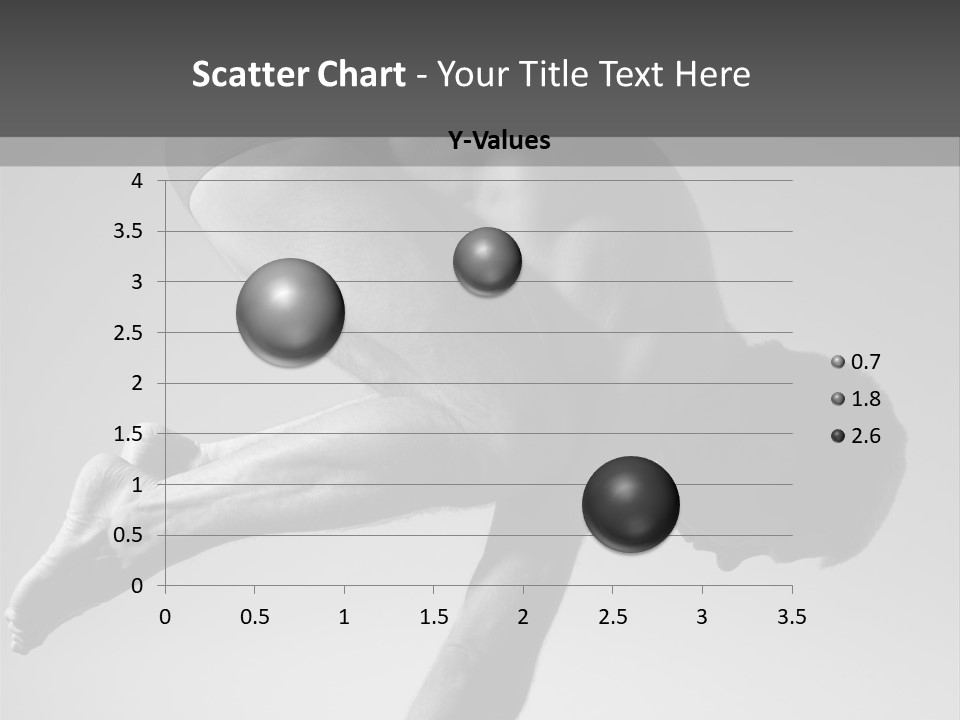 A Man Doing A Yoga Pose In A Black And White Photo PowerPoint Template