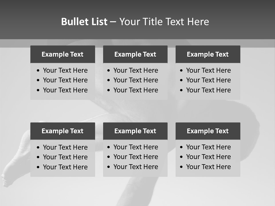 A Man Doing A Yoga Pose In A Black And White Photo PowerPoint Template