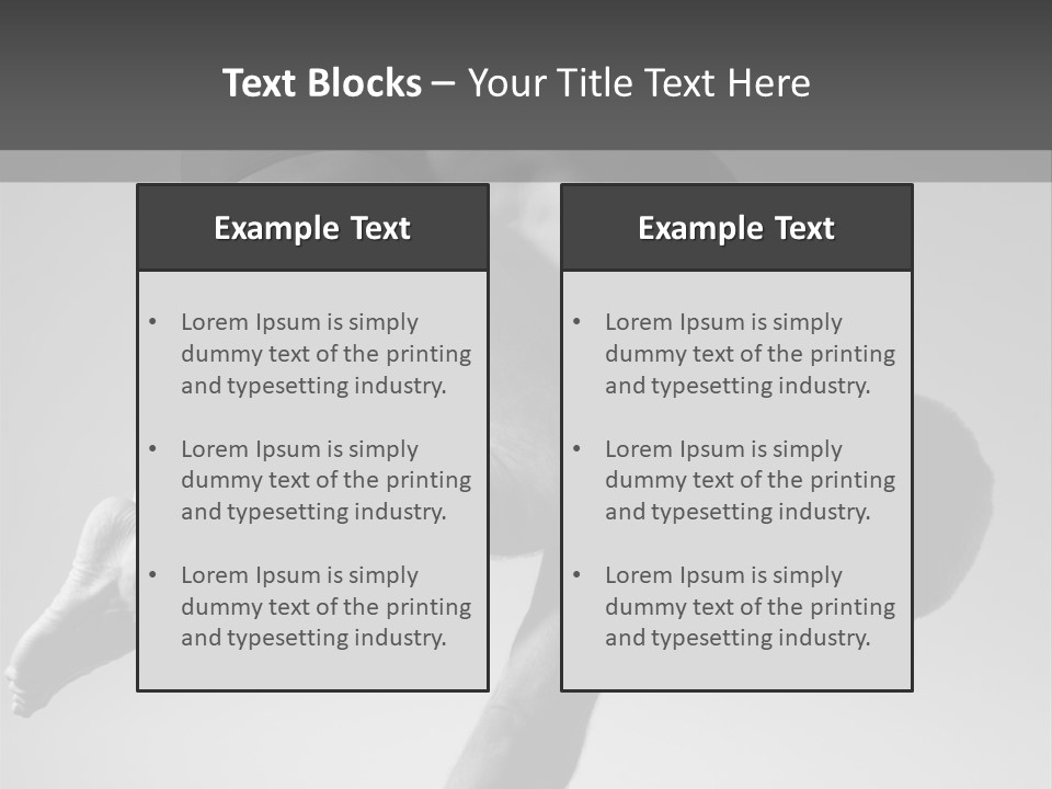 A Man Doing A Yoga Pose In A Black And White Photo PowerPoint Template