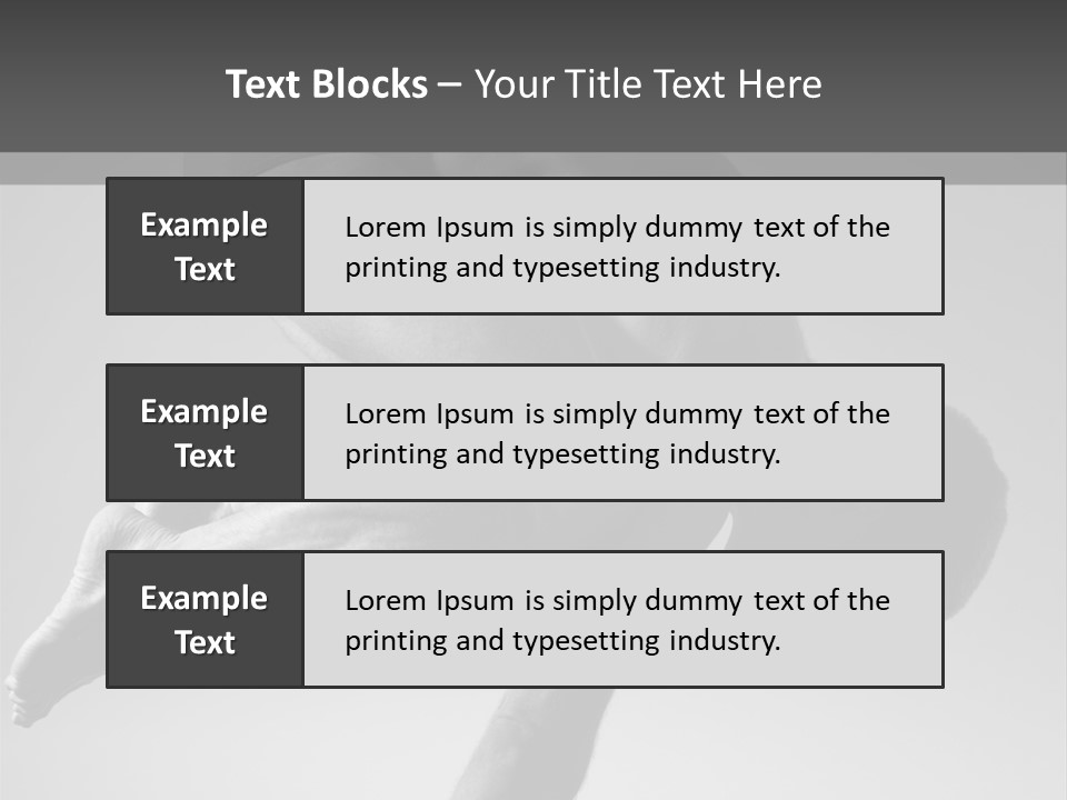 A Man Doing A Yoga Pose In A Black And White Photo PowerPoint Template