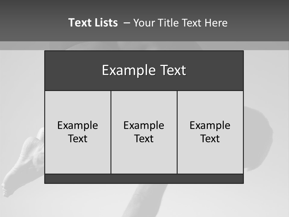 A Man Doing A Yoga Pose In A Black And White Photo PowerPoint Template