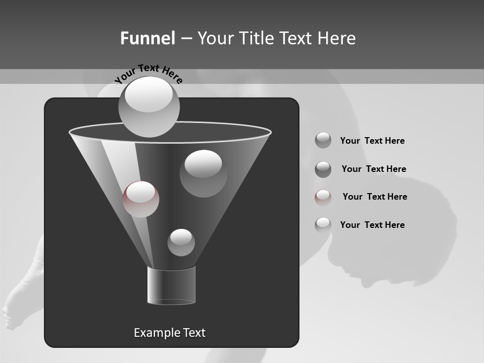 A Man Doing A Yoga Pose In A Black And White Photo PowerPoint Template