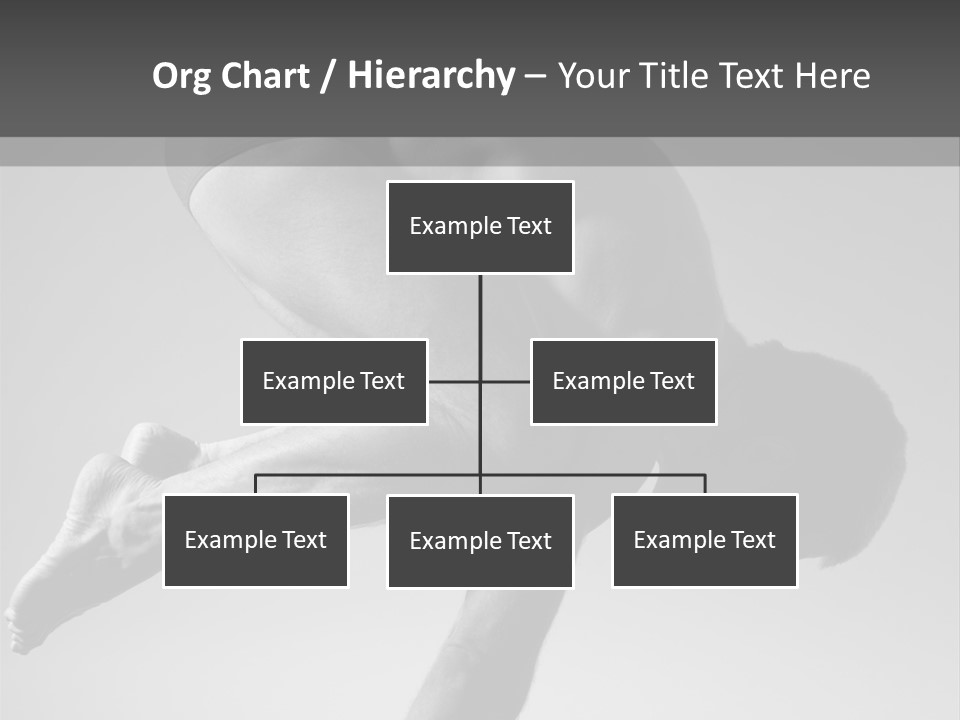 A Man Doing A Yoga Pose In A Black And White Photo PowerPoint Template