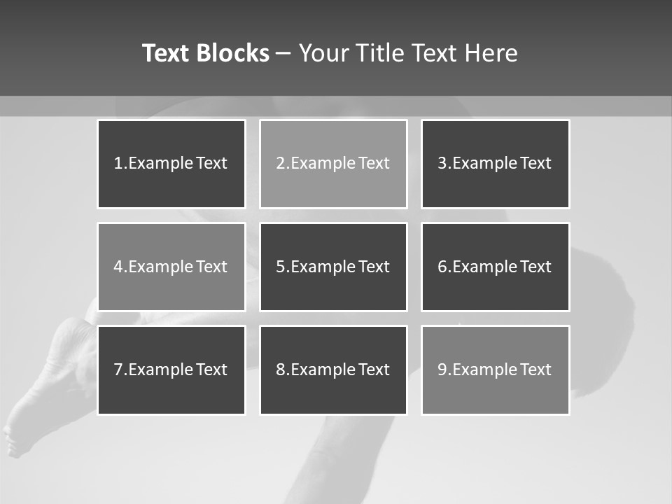 A Man Doing A Yoga Pose In A Black And White Photo PowerPoint Template