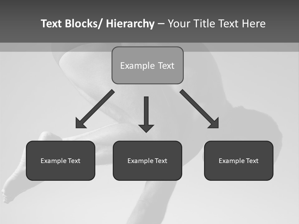 A Man Doing A Yoga Pose In A Black And White Photo PowerPoint Template