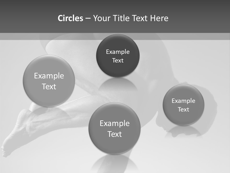 A Man Doing A Yoga Pose In A Black And White Photo PowerPoint Template