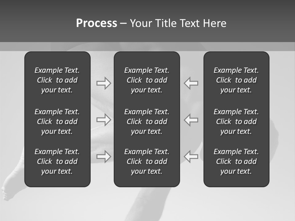A Man Doing A Yoga Pose In A Black And White Photo PowerPoint Template
