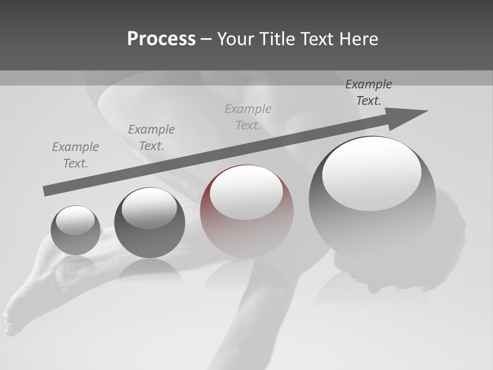 A Man Doing A Yoga Pose In A Black And White Photo PowerPoint Template