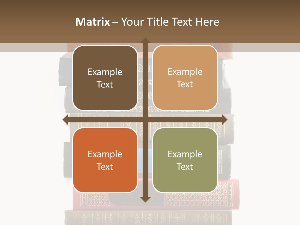 A Stack Of Books On Top Of Each Other PowerPoint Template
