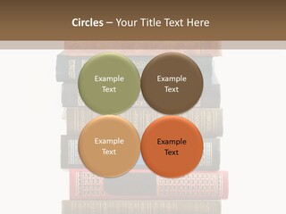 A Stack Of Books On Top Of Each Other PowerPoint Template