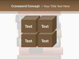 A Stack Of Books On Top Of Each Other PowerPoint Template