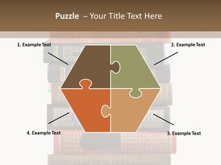 A Stack Of Books On Top Of Each Other PowerPoint Template