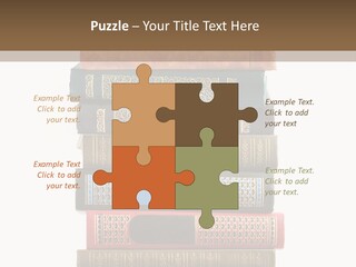 A Stack Of Books On Top Of Each Other PowerPoint Template