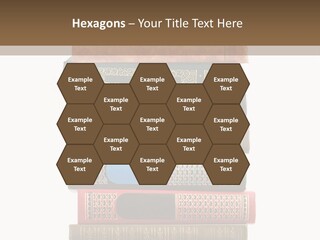 A Stack Of Books On Top Of Each Other PowerPoint Template