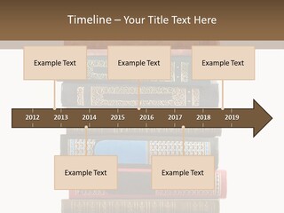 A Stack Of Books On Top Of Each Other PowerPoint Template