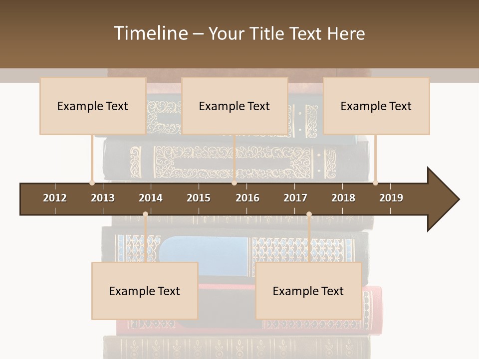 A Stack Of Books On Top Of Each Other PowerPoint Template