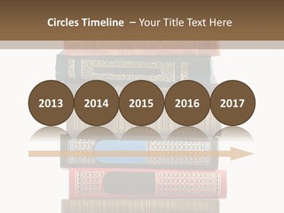 A Stack Of Books On Top Of Each Other PowerPoint Template