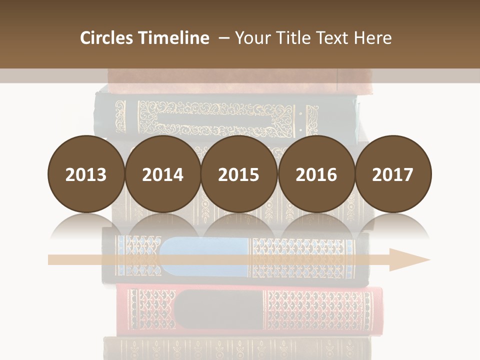 A Stack Of Books On Top Of Each Other PowerPoint Template