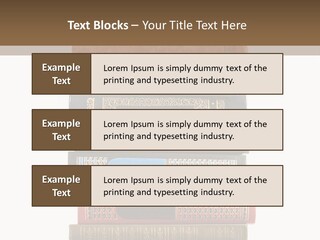 A Stack Of Books On Top Of Each Other PowerPoint Template