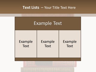 A Stack Of Books On Top Of Each Other PowerPoint Template