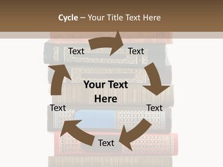 A Stack Of Books On Top Of Each Other PowerPoint Template