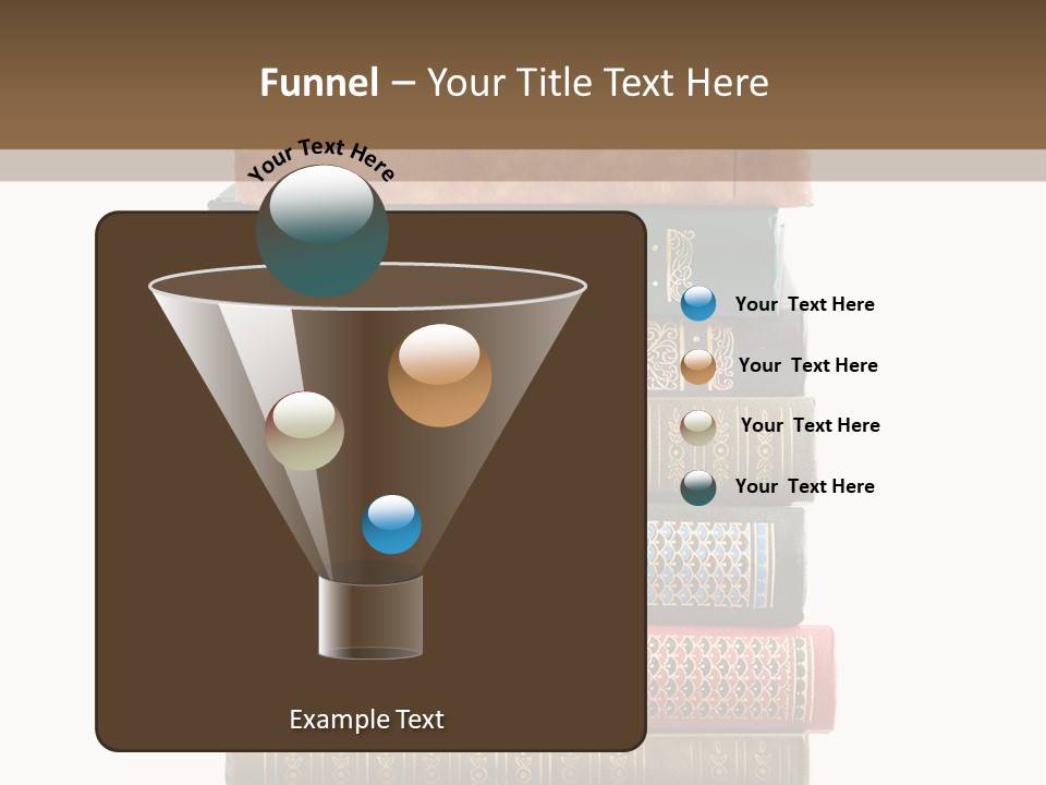 A Stack Of Books On Top Of Each Other PowerPoint Template