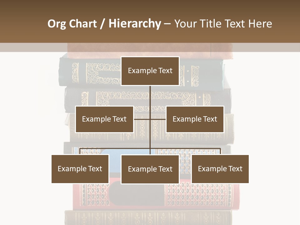 A Stack Of Books On Top Of Each Other PowerPoint Template
