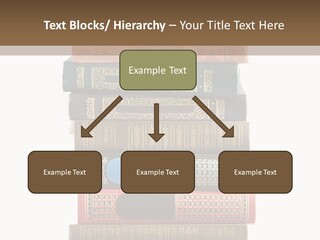 A Stack Of Books On Top Of Each Other PowerPoint Template
