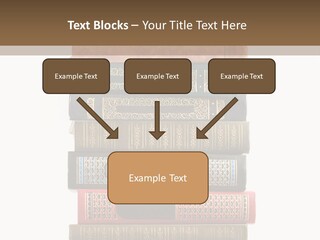 A Stack Of Books On Top Of Each Other PowerPoint Template