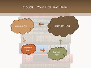 A Stack Of Books On Top Of Each Other PowerPoint Template