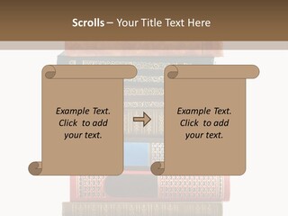 A Stack Of Books On Top Of Each Other PowerPoint Template