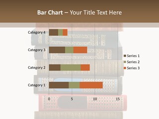 A Stack Of Books On Top Of Each Other PowerPoint Template