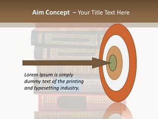 A Stack Of Books On Top Of Each Other PowerPoint Template