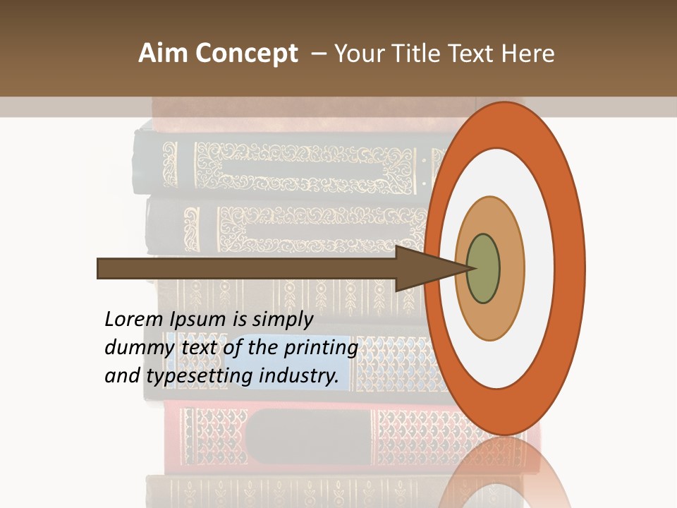 A Stack Of Books On Top Of Each Other PowerPoint Template