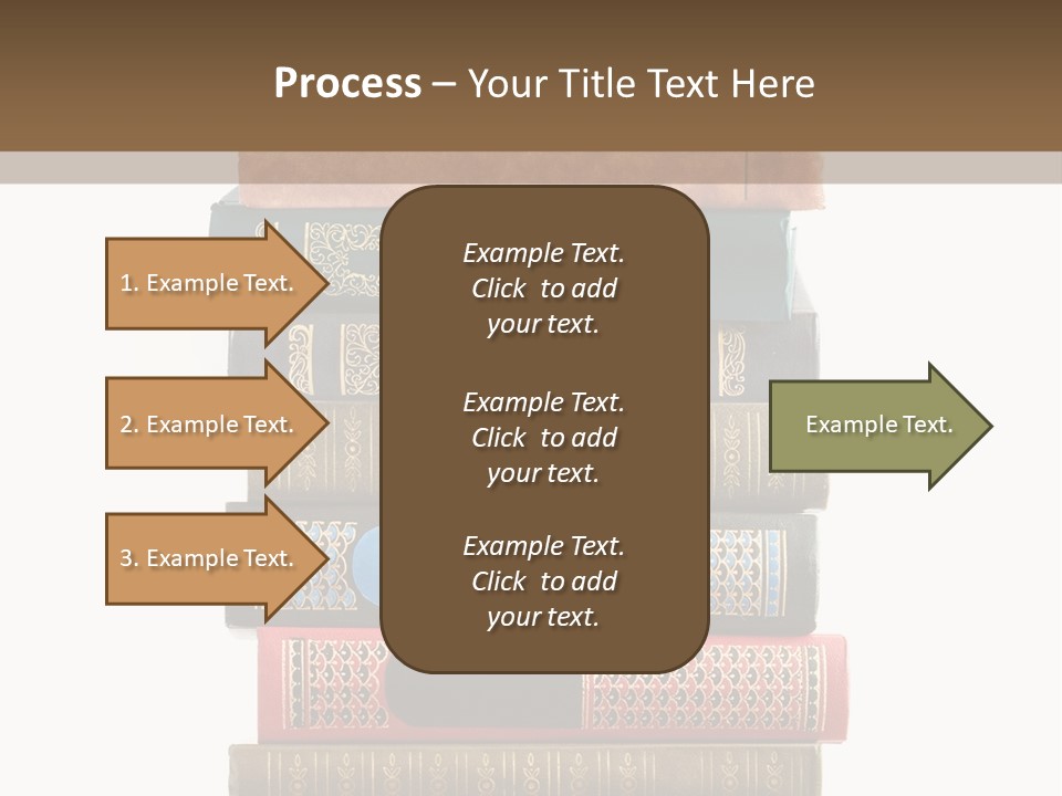 A Stack Of Books On Top Of Each Other PowerPoint Template