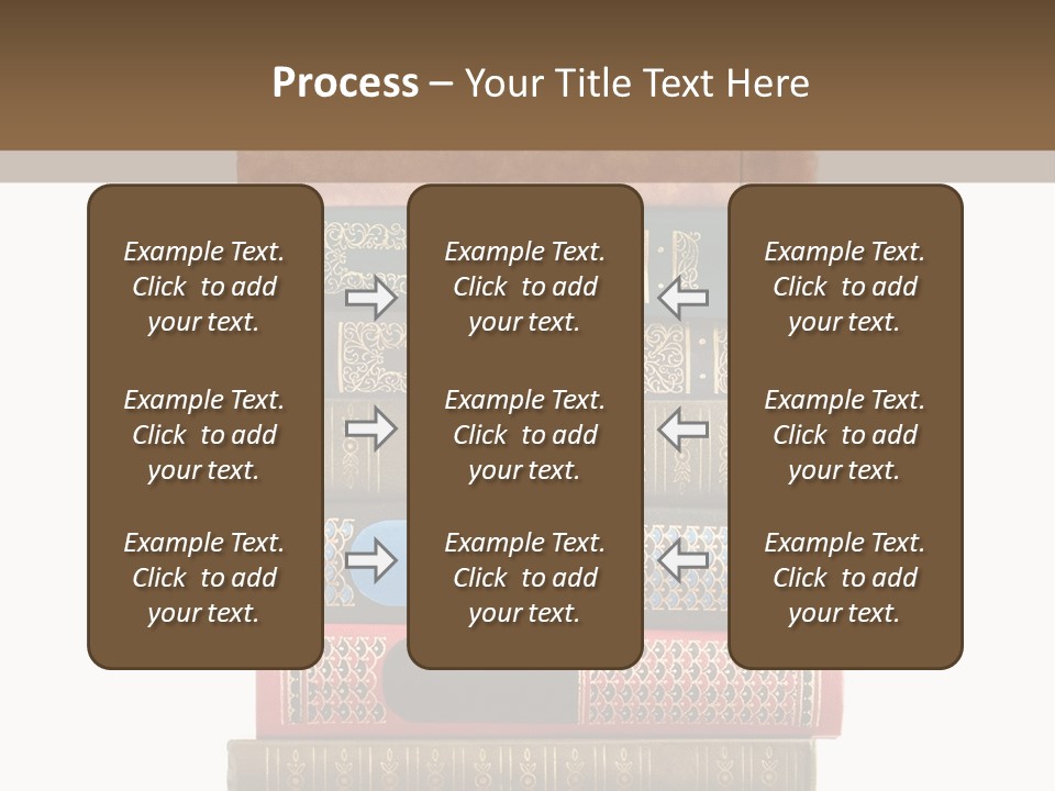 A Stack Of Books On Top Of Each Other PowerPoint Template