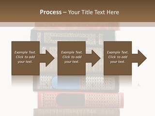A Stack Of Books On Top Of Each Other PowerPoint Template