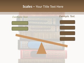 A Stack Of Books On Top Of Each Other PowerPoint Template