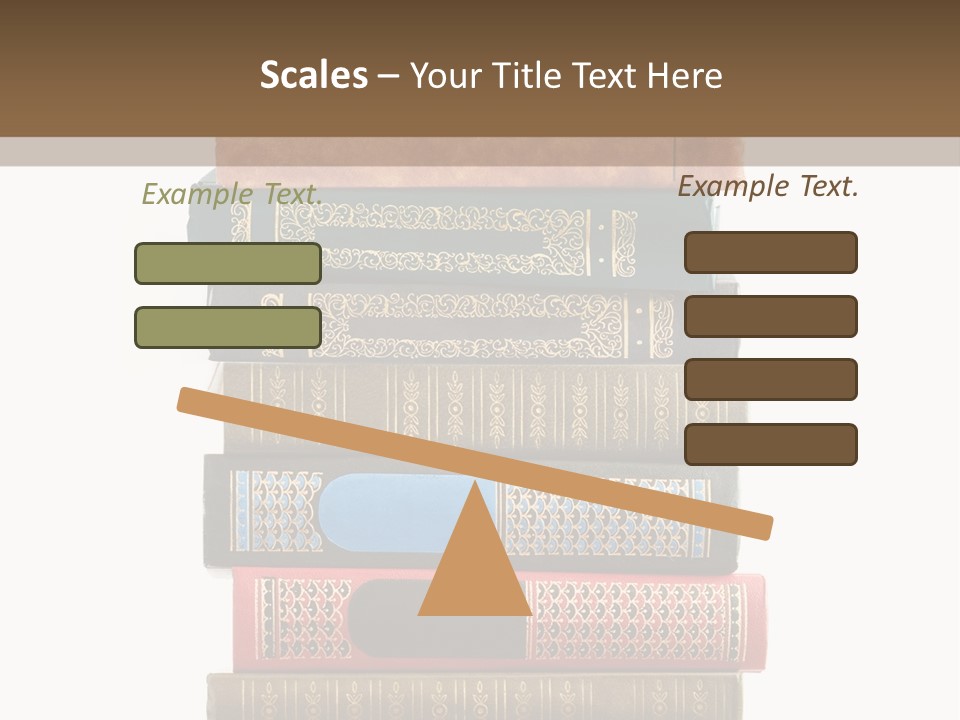 A Stack Of Books On Top Of Each Other PowerPoint Template